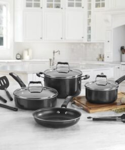 Alternative view of Cuisinart P57-11BK Nonstick 11 Piece Set,Black Black