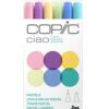 Copic Ciao, Alcohol Markers, 6pc Set, Pastels Pastels - RV21, V04, Y21, YG11, B23 and BG15