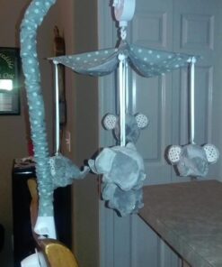 26inch White Baby Crib Mobile Music Box Bed Bell Toy Holder Arm Bracket Nut Screw Music Box Holder Set Parts for Baby Bed Perambulator (Without Dolls) 26 51828FPzicL