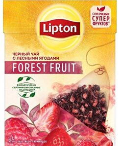 Lipton Black Tea - Forest Fruit - Premium Pyramid Tea Bags (20 Count Box) 20 Count (Pack of 1) 5 518AzLEToUL