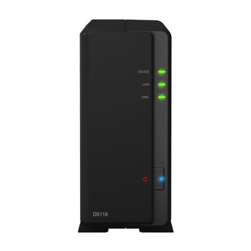 Synology 1 bay NAS DiskStation DS118 (Diskless) 1-bay; 1GB DDR4