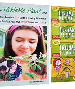 TickleMe Plant Seed Packets (3) and Free Complete Care Book - Grow The Only Plant That Closes Its Leaves When You Tickle It | Adult TickleMePlant can Also Produce Pink Cotton Flowers | 14 518B7UAtSPL
