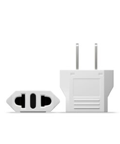 Alternative view of Unidapt Europe to USA Outlet Plug Adapter Converter, 2 Pack, Power Travel From European to American, Canada, Mexico, Type A