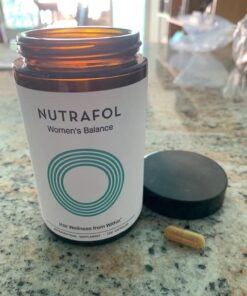 Nutrafol Women's Balance Hair Growth Supplements, Ages 45 and Up, Clinically Proven Hair Supplement for Visibly Thicker Hair and Scalp Coverage, Dermatologist Recommended - 3 Month Supply, Pack of 3 25 518GTISunyL