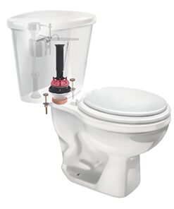 Fluidmaster 540AKRP5 3-Inch Complete, Adjustable Toilet Flush Valve Repair Kit , Black Toilet Repair Kit 15 518L36VHvgL
