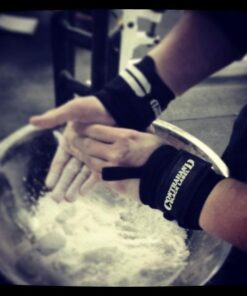 Contraband Black Label 1001 Weight Lifting Wrist Wraps w/Thumb Loops (PAIR) - Competition Grade Wrist Support USPA Approved for Powerlifting, Bodybuilding, Strongman 18in Standard Length 2-Stripe Heavy (BLACK/WHITE) 21 518LU4VhybL