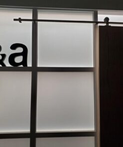 TMS 5FT European Modern Satin Stainless Steel Sliding Barn Wood Door Closet Hardware 5 FT (60") 30 518Oqp1lgEL