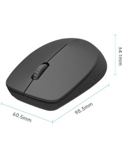 Rapoo Bluetooth 2.4G Wireless Mouse, 2 Bluetooth Channels with 1 USB Receiver Noiseless Mouse, Connect up to 3 Devices, Portable Computer Mice for PC, Tablet, Laptop-Black BLACK 10 518Rq5ickbL