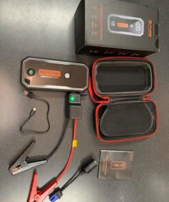 BUTURE 5000A Car Battery Jump Starter (All Gas/10L Diesel) Smart Portable Car Jump Starter Battery Pack, 12V Safe Jump Box Car Jumper Starter with Extended Jumper Cables, Fast Charge, 160W DC, Lights 64 518Y781vsL