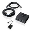 IOGEAR 4x2 USB 3.0 Peripheral Sharing Switch - Share 4 USB Devices Between 2 Computers - LED Indicators - Cables n Remote Included - PC - MAC - Printer - Scanner - Mouse/Keyboard and More - GUS432 2X4 92 518hkH8zFL