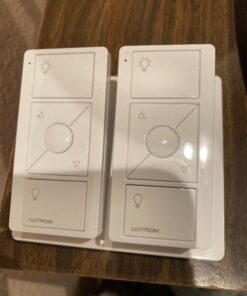 Lutron Caseta Smart Lighting Dimmer Switch and Remote Kit | P-PKG1W-WH | White 60 518kqhMv4qL