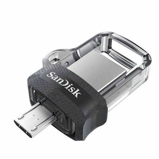 SanDisk 256GB Ultra Dual Drive m3.0 for Android Devices and Computers - microUSB, USB 3.0 - SDDD3-256G-G46, Black