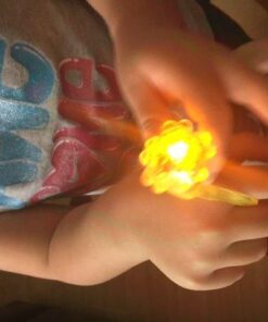 Fun Central 24 Pack - LED Light Up Jelly Rings | in Bulk | Assorted Colors | Flashing Rings Party, Easter Egg Hunts Raves EDM Concerts Sensory Toys for Kids 27 518plSljjoL