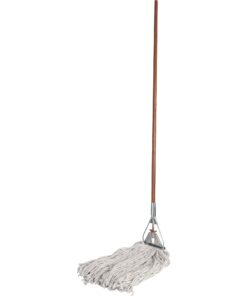 Genuine Joe-GJO54201 Cotton Wet Mop with Handle 60" Width x 0.94" Height; Cotton HeadWood Handle – Lightweight 12 518xCLoMr1L