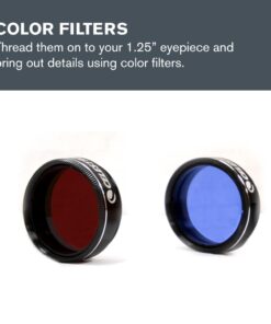 Celestron - PowerSeeker Telescope Accessory Kit - Includes 2X 1.25 Kellner Eyepieces, 3 Colored Telescope Filters, and Cleaning Cloth - Telescope Eyepiece Kit for Beginners 16 518y6u2pZ2L