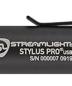 Streamlight 66134 Stylus Pro USB 350-Lumen Rechargeable Penlight with USB Cord & Nylon Holster, Black Rechargeable with USB Cord 22 5191QnWdWL