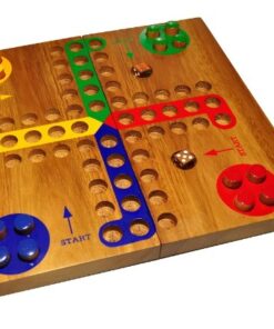 MONKEY POD GAMES Wooden Ludo - Large 3 51940HPhXxL