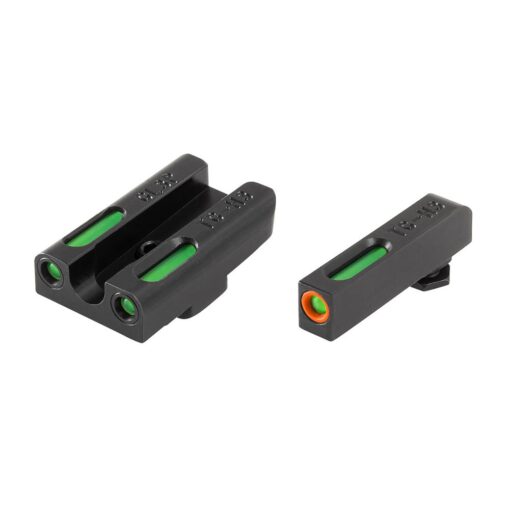 TRUGLO TFX PRO Handgun Sight | Compact Snag-Free Durable Shock-Resistant Glowing Tritium & Fiber-Optic Xtreme Night Sight for Handguns Glock 42/43 Set