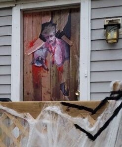 Alternative view of Forum Novelties Photo-Realistic Zombie Door Cover, Multicolor