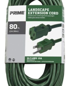 Prime Wire & Cable EC880633 80-Foot 16/3 SJTW Lawn and Garden Outdoor Extension Cord, Green 5 519AMyBZVpL