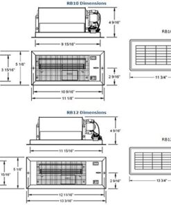 Alternative view of Tjernlund RB10 Register Booster Fan, Fits 4" x 10" Register, Brown 10"x4"