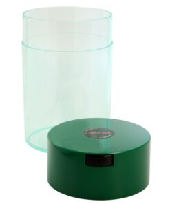 Alternative view of Coffeevac 1LB – Patented Airtight Container | Multi-use Vacuum Container Works as Smell Proof Containers for Ground Coffee and Coffee Bean Containers. Green Cap and Clear Body