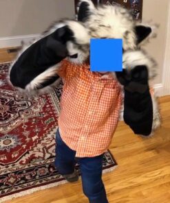 White Wolf Animal Hoods Hat, Mittens, Gloves, Scarf Paws Prints and Ears, Furry Hoodie 22 519J10i1cUL