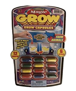 JA-RU Magic Grow Capsules (1 Pack / 12 Capsules Assorted) Expanding Foam Sponge Toy for Kids. Sea Creatures, Zoo & Farm Animals, Dinosaur, Bugs, & Cars. Water Growing Toys. Bath Party Favors 305-1A 1 Pack 8 519Nxl5FaSL