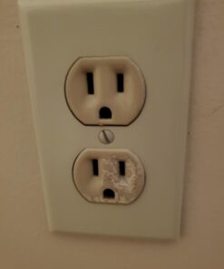 GE 6-Outlet Extender, Grounded Wall Tap, Adapter Spaced Outlets, 3-Prong, Multiple Plug, Quick and Easy Install, Cruise Essentials, UL Listed, White, 50759 1 Pack Standard Power Strip 51 519Q7Uazc3L