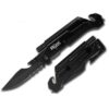 Rtek 9" Tactical Spring Assisted Black Survival 7 in 1 Rescue Pocket Knife LED Light Fire Starter Blade Sharpener Bottle Opener Glass Breaker Belt Cutter (Black) 7 519SIeVT8kL