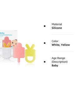 Frida Baby Not-Too-Cold-to-Hold BPA-Free Silicone Teether for Babies 31 519V2f4H9dL