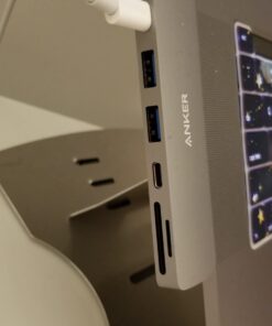 Anker USB C Hub for MacBook, 7-in-2 USB C to C Adapter, Compatible with Thunderbolt 3 Port, 100W Power Delivery, 4K HDMI, USB C and 2 USB A Data Ports, SD and microSD Card Reader 43 519XLYyhjLL
