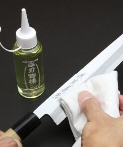 Yoshihiro 100% Pure Tsubaki Japanese Knife Maintenance Oil 3.4oz(100ml) with Complimentary Sabitori Rust Eraser and Microfiber Cloth 19 519Zn6zhYLL