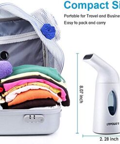 URPOWER Steamer for Clothes Steamer, Portable Handheld Garment Fabric Steamer Fast Heat-up Powerful Clothes Steamer with High Capacity for Home and Travel - Not for Abroad 01-130ml White 39 519cNGLFzL