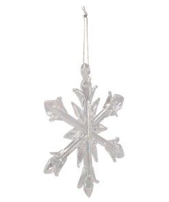 Kurt Adler C2683 2" Glass Iridescent Snowflake Ornaments, 12-Piece Set 30 519dQHLgaKL
