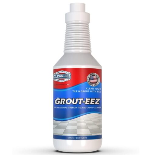 Clean-eez Grout-eez Super Heavy-Duty Grout Cleaner - Powerful Tile and Floor Stain Remover for Bathroom, Kitchen, and More - 32 oz. Single Bottle