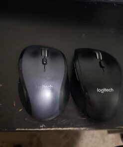 Logitech M705 Marathon Wireless Mouse, 2.4 GHz USB Unifying Receiver, 1000 DPI, 5-Programmable Buttons, 3-Year Battery, Compatible with PC, Mac, Laptop, Chromebook - Black 41 519g5zlYCtL