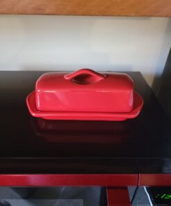 Chantal Large Butter Dish, True Red Full Size Butter 41 519kKaNUxAL