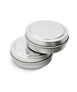 MagnaKoys Empty Slip Slide Round Tin Containers for Lip Balm, Crafts, Cosmetic, Candles, Storage Kit 1/2 Oz (5) 5 13 519mr8UICCL