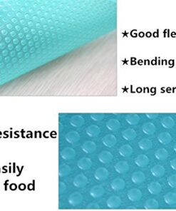 HityTech 4 Pack Refrigerator Mats, EVA Refrigerator Liners Washable Can Be Cut Refrigerator Pads Fridge Mats Drawer Table Placemats/Size 17.7" x 11.8" - Blue 4 Pcs - All Blue 8 519s9CKbRL