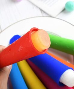 Mirenlife Silicone Ice Pop Molds,Popsicle Maker Molds,8 Vibrant Colors,Set of 8 28 519x2g8aIVL