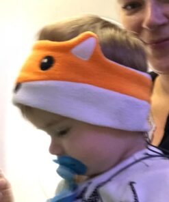 CozyPhones Kids Headphones Volume Limited with Thin Speakers & Super Soft Fleece Headband - Perfect Toddlers & Children's Earphones for Home, School & Travel - Fox 27 519zSKckPL