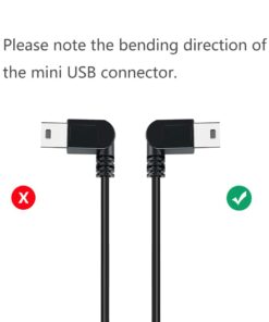 YQMAJIM Charging Power Cable for Dash Cam, (11.5 Ft) USB 2.0 to Mini USB Car Vehicle Power Charger Adapter Cord for Garmin Nuvi GPS、Rearview Mirror Cam、Backup Camera 11.5 Ft 24 51A3s9vYp7L