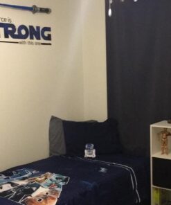 RoomMates RMK3077SCS Star Wars Classic The Force Is Strong Quote Peel and Stick Wall Decals 35.25" x 10" 17 51A5YOHEPIL