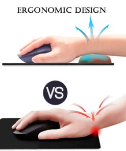HOPONY Ergonomic Mouse Pad with Wrist Support Gel Rest, Comfortable for Computer, Laptop, Pain Relief with Non-Slip Rubber Base, 9 x 10 in,Modern Abstract Modern Abstract 19 51A80KQFm3L