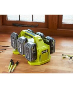 RYOBI P135 18V One+ 6 Port Lithium Ion Battery Supercharger (18V Batteries Not Included/Charger Only) 13 51A8M1UhK5L