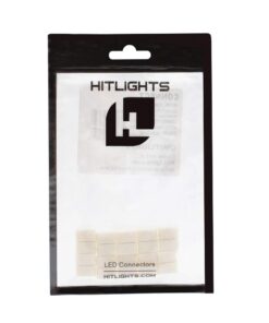 HitLights LED Light Strip Connector, 10mm Multi Color 5050 Strip to Strip, 10 Pack 10mm 10Pack 10 51ABT Eg1mL