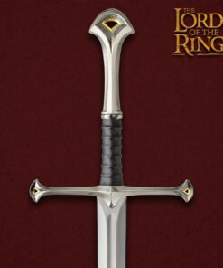 United Cutlery King Elendil's Narsil Sword | Licensed Lord of the Rings Movie Replica | 24K Gold Plated Fittings | Certificate of Authenticity 13 51ADOcuzMML