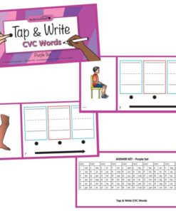 Really Good Stuff Tap and Write CVC Words - 120 Cards 7 51AFlJWc6JL