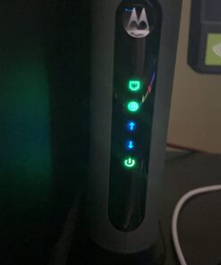 MOTOROLA 16x4 Cable Modem, Model MB7420, 686 Mbps DOCSIS 3.0, Certified by Comcast XFINITY, Charter Spectrum, Time Warner Cable, Cox, BrightHouse, and More Black 36 51AIaDTJm5L